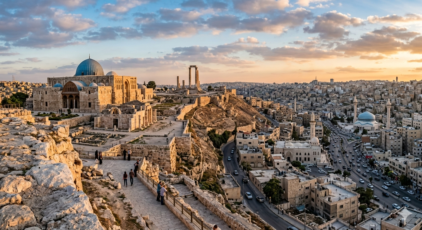 جبل القلعة والقصر الأموي عليه